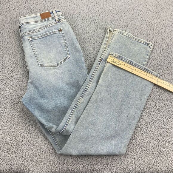 Judy Blue Women's Adrian High Rise Slit Hem Straight Leg Jeans | Size: 15/32 - Picture 9 of 16